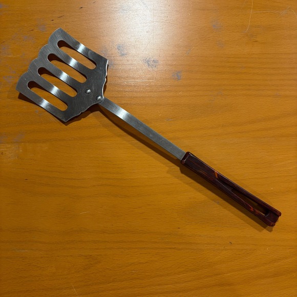 Stanhome Other - Vintage EUC Stanhome‎ Stainless Steel Slotted Spatula Turner Bakelite Handle 13"